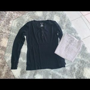 Kids Thermal button up, long sleeve shirt